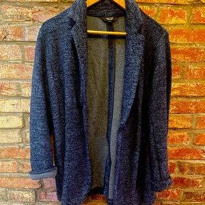 Sweater blazer. Looks professional, feels like pajamas.